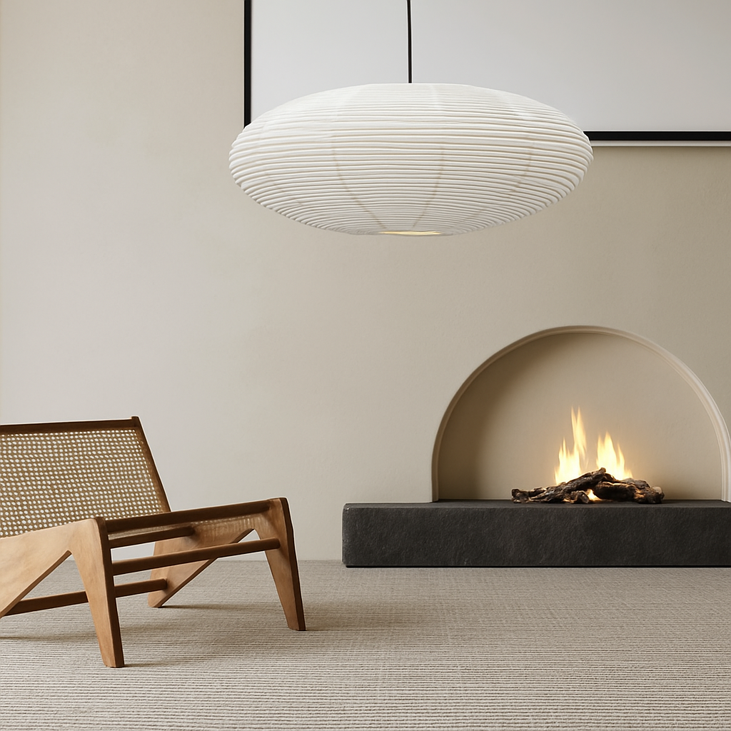 suspension en papier de riz design danois pour intérieur élégant - vue 5 sur 8