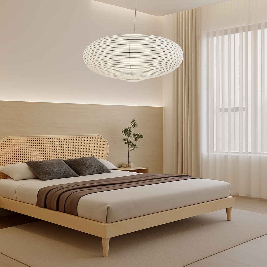 suspension en papier de riz design danois pour intérieur élégant - vue 6 sur 8
