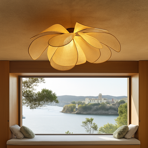 suspension en rotin tissé pour un décor élégant et moderne