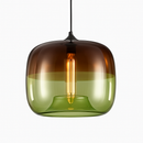Suspension en verre coloré design à LED Apple