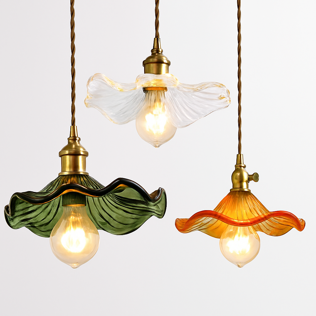 suspension en verre coloré style nordique pour intérieur moderne - vue 3 sur 13