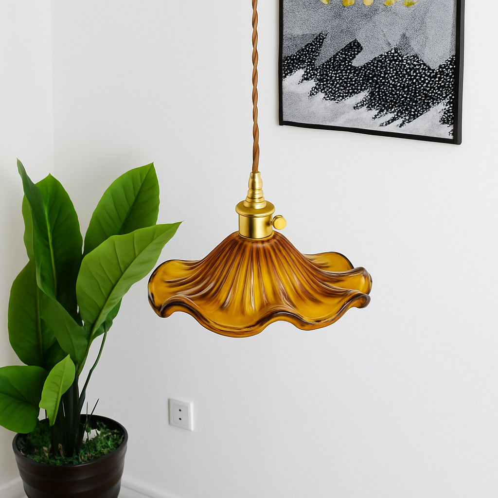 suspension en verre coloré style nordique pour intérieur moderne - vue 5 sur 13