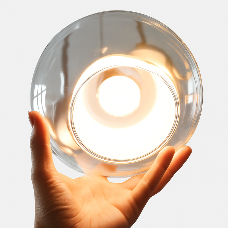 suspension en verre led décoration nordique moderne