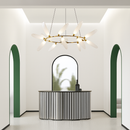 suspension en verre moderne pour décoration intérieure élégante
