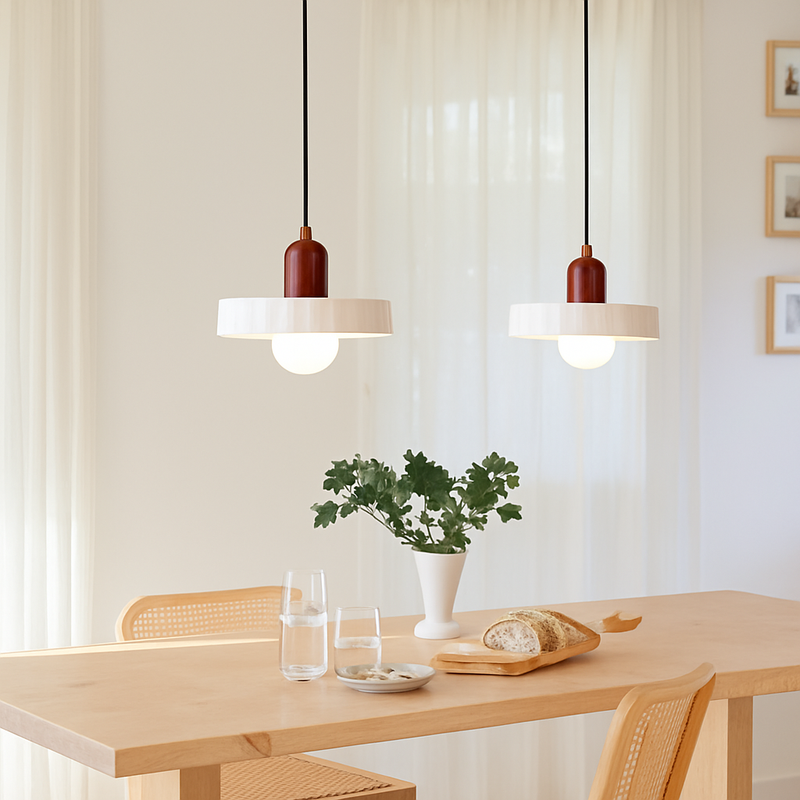 Suspension en verre nordique couleur bonbon