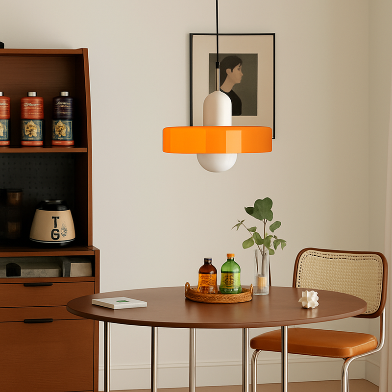 Suspension en verre nordique couleur bonbon