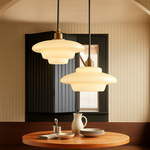 suspension en verre nordique design moderne pour intérieur élégant