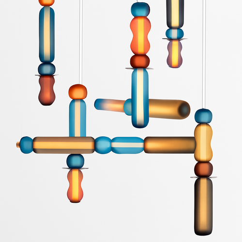 Suspension en verre scandinave Abat-jour coloré minimal chevet petite lumière suspendue chambre design éclairage de salle à manger