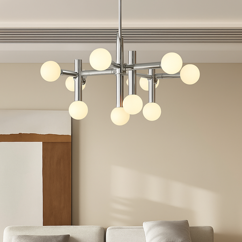 suspension en verre style bauhaus pour décoration moderne