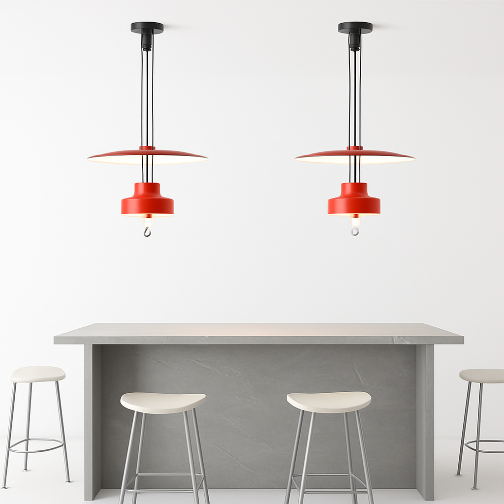 suspension extensible design en forme de soucoupe volante rétro - vue 5 sur 10