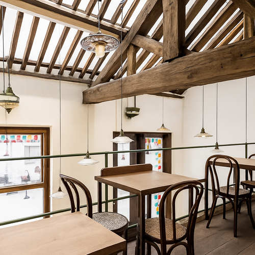 Design-Pendelleuchte Blüte Loft Style Keramik Vintage - vue 6 sur 14