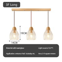 suspension japonaise moderne en bois et verre luminaire design