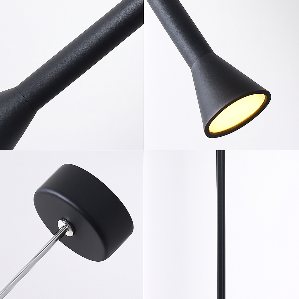 suspension LED Art créatif Long Tube - vue 7 sur 10