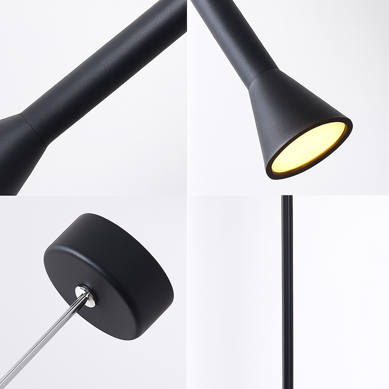 suspension LED Art créatif Long Tube