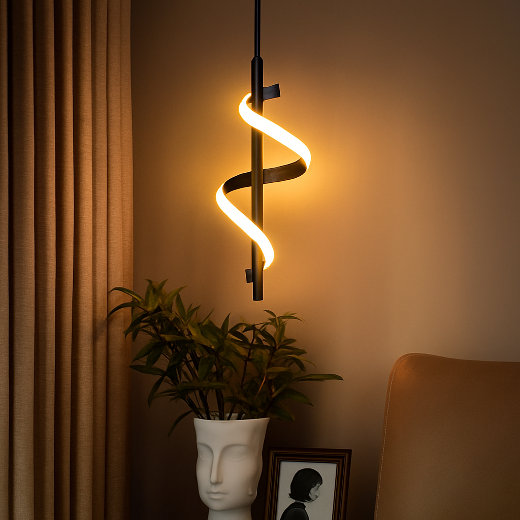 Suspension LED au design moderne et créatif - vue 5 sur 12