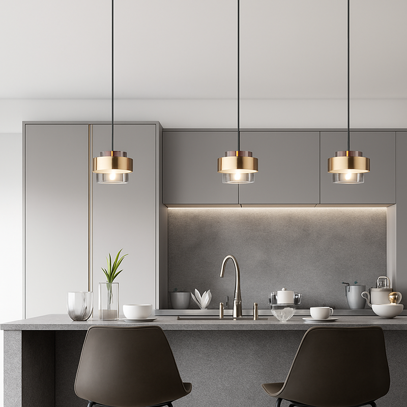 Suspension LED cylindriques en ou nordiques