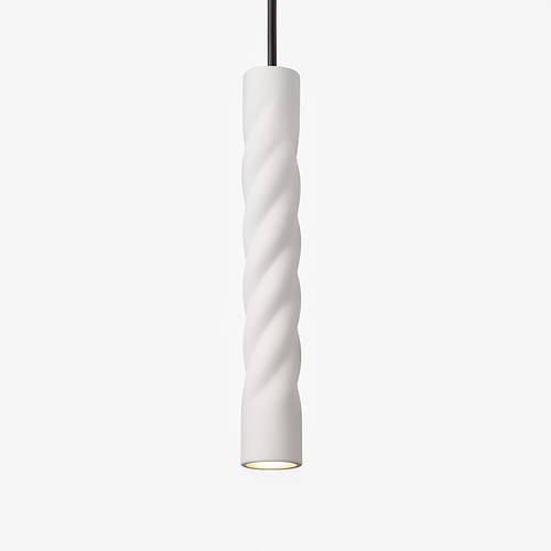 Suspension LED design cylindrique en spirale Pipe - vue 6 sur 7