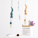 suspension LED design nordique animal écureuil en résine décoratif