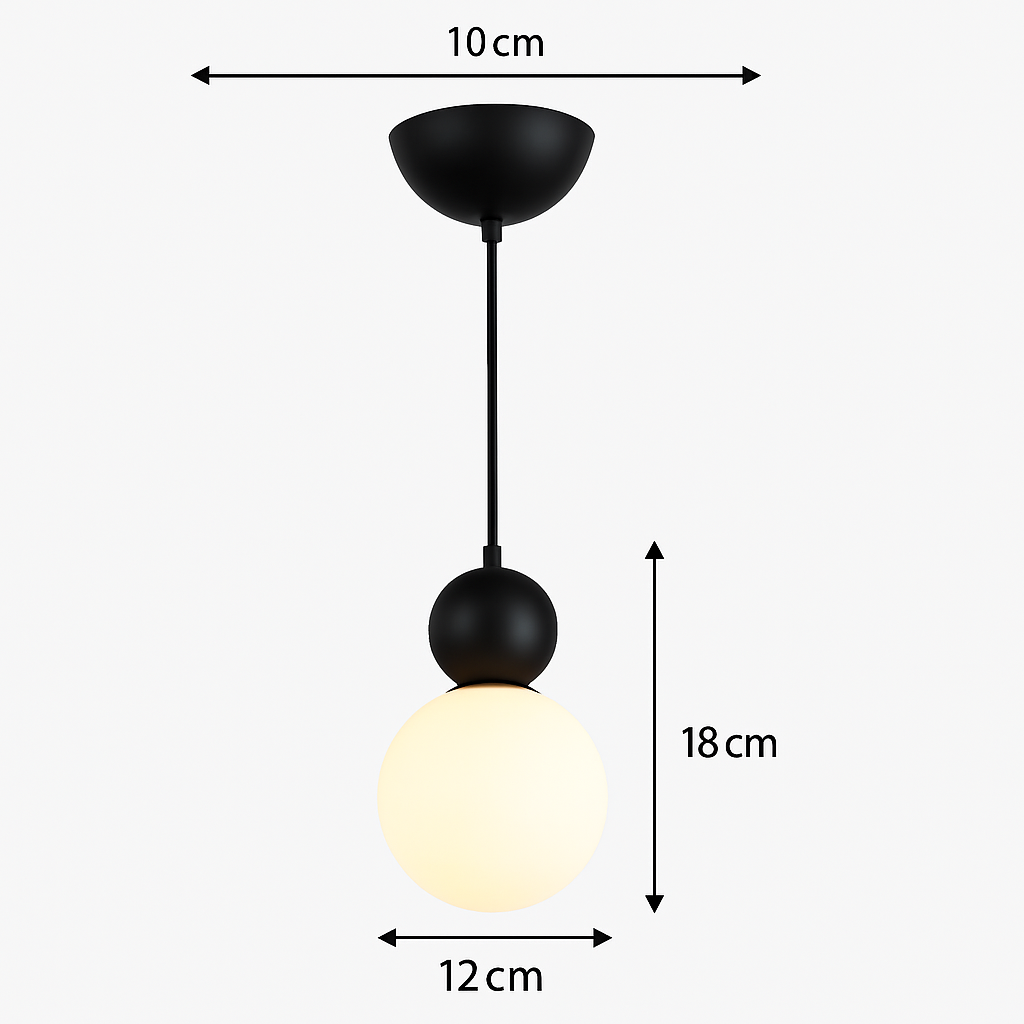 suspension LED design nordique minimaliste forme macaron