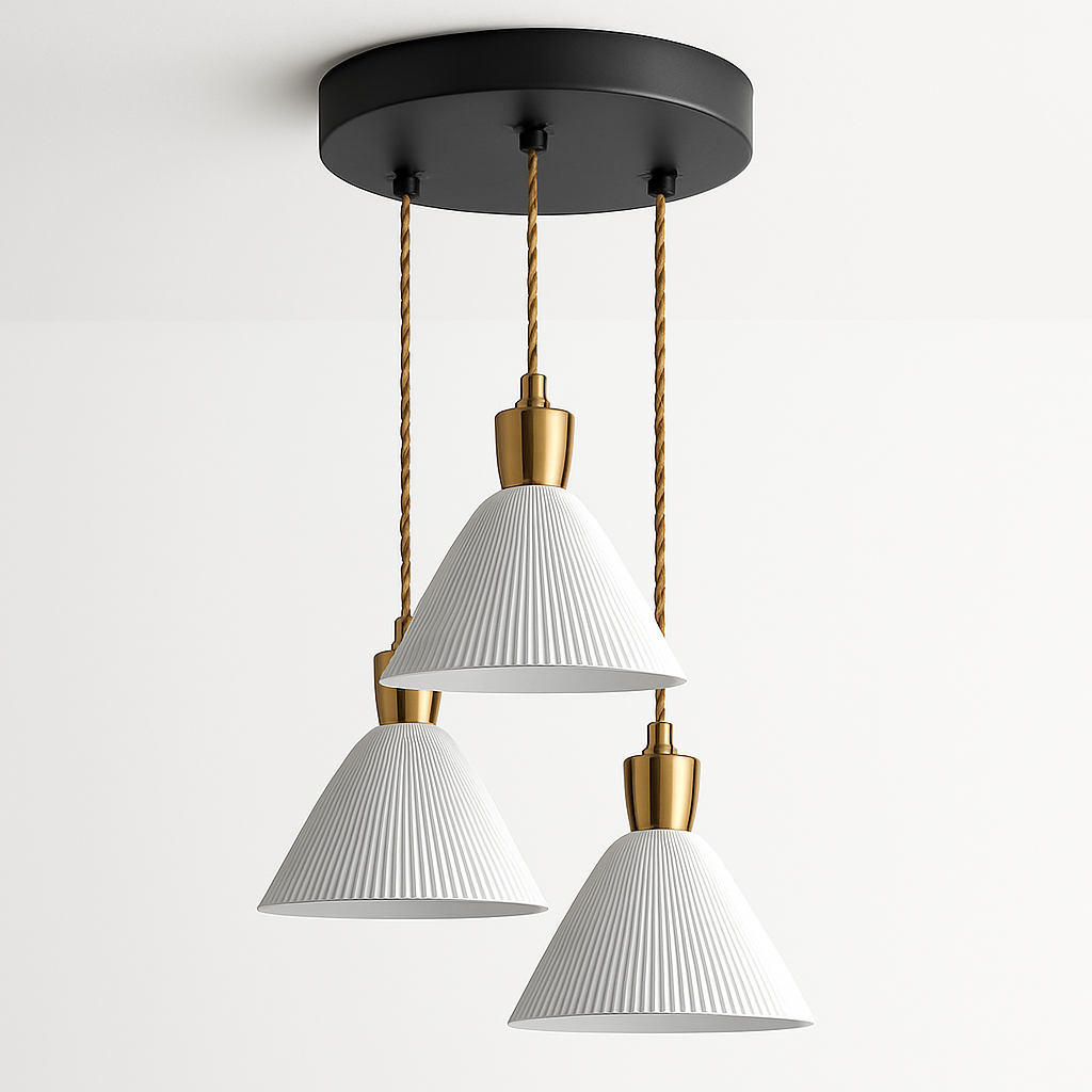 Suspension LED en céramique de plusieurs formes design - vue 6 sur 9
