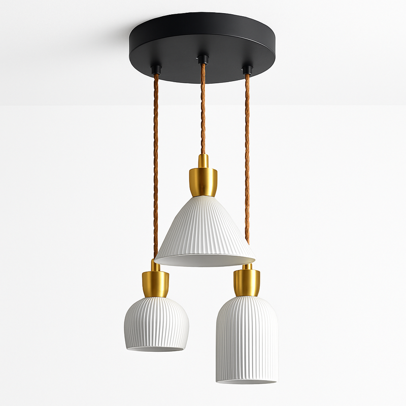 Suspension LED en céramique de plusieurs formes design