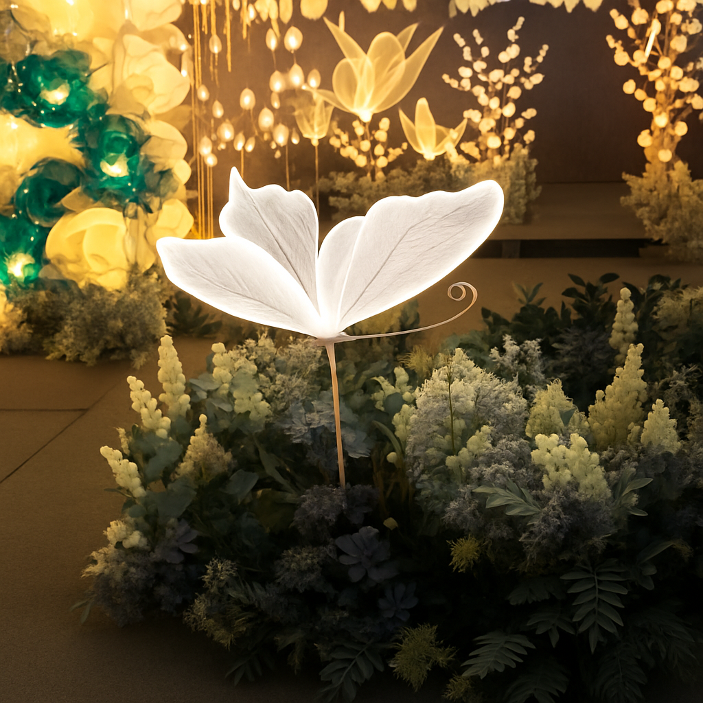 Suspension à led en forme de papillon pour décorations festives et romantiques - vue 6 sur 9
