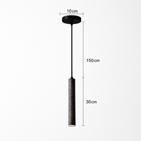 suspension led en pierre de ciment style industriel