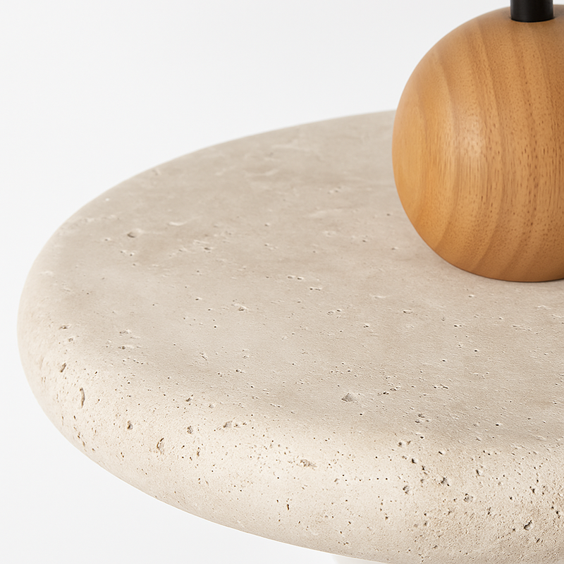 suspension LED en pierre naturelle rétro décorative