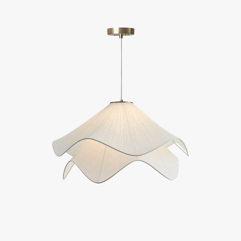 Suspension LED en tissu de Style crème minimaliste nordique