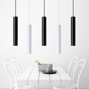 Suspension LED en tube cylindre