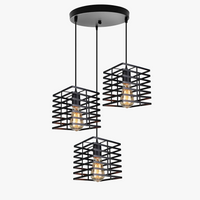 suspension led industrielle vintage moderne 1/3 têtes luminaire
