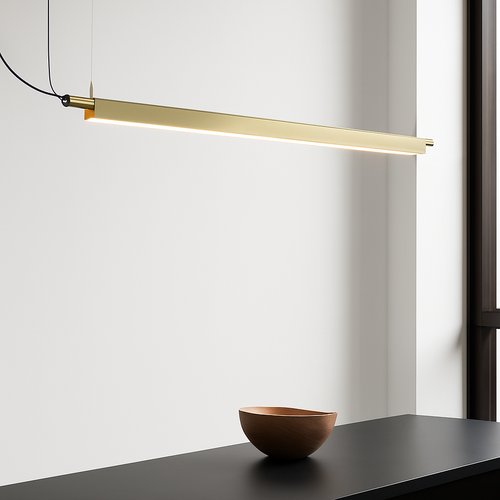 Moderne lineare LED-Pendelleuchte vom Designer - vue 2 sur 9