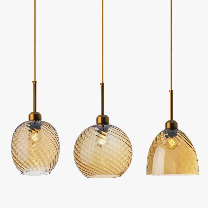 suspension led moderne design boule de verre pour restaurant bar
