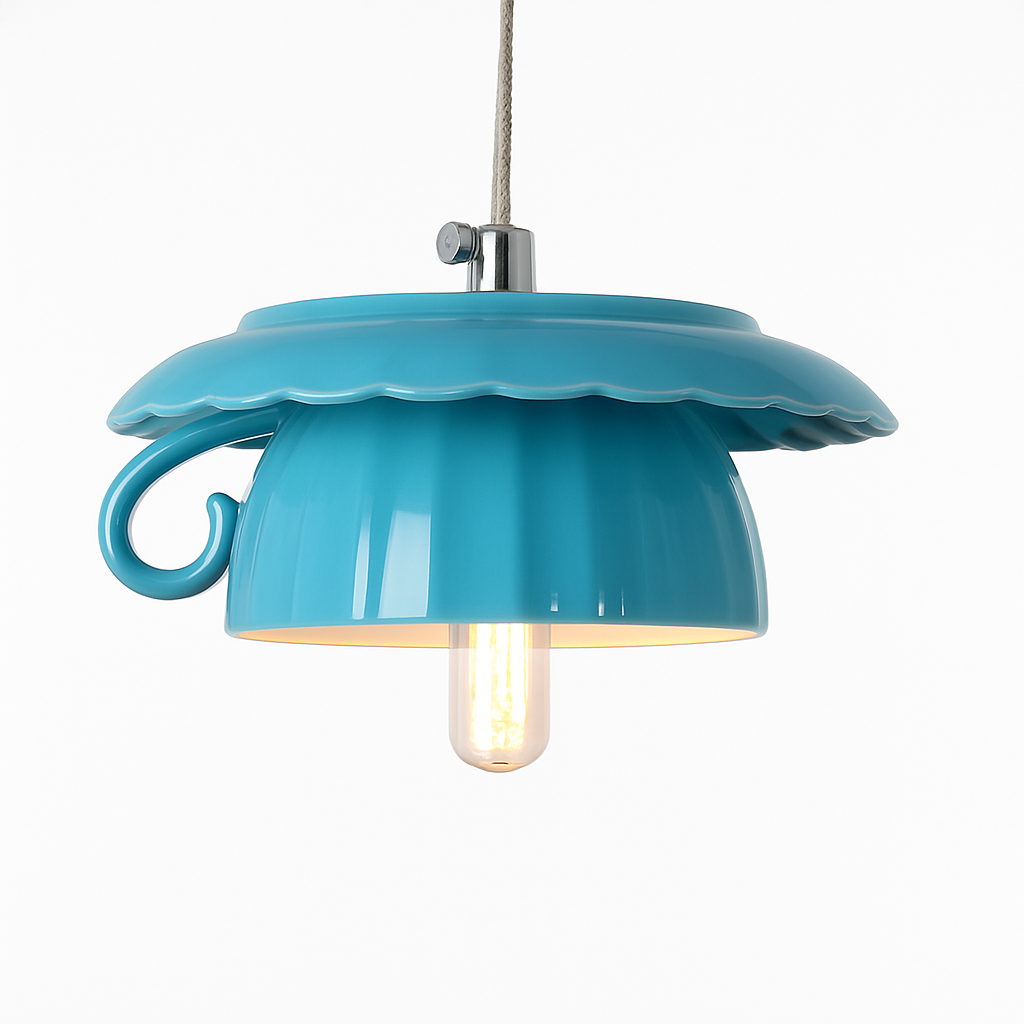 Suspension LED moderne en forme de tasse à caf renservée - vue 4 sur 24
