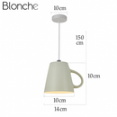 Suspension LED moderne en forme de tasse à caf renservée
