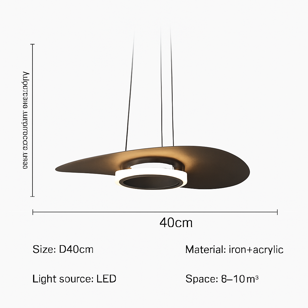 suspension led nordique design pour décoration intérieure moderne - vue 10 sur 10