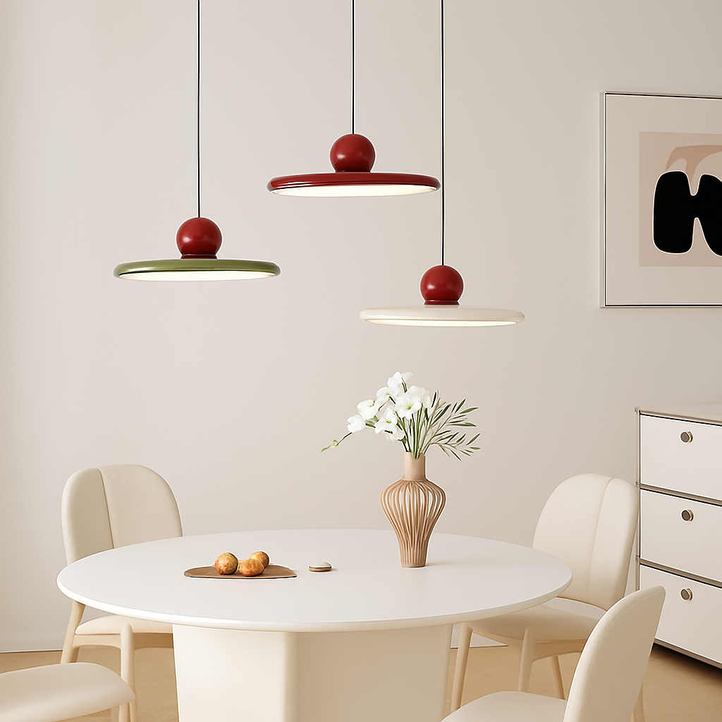 suspension led nordique style soucoupe pour éclairage intérieur - vue 4 sur 12