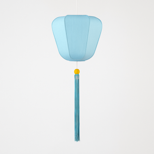 Suspension LED style chinois en tissu