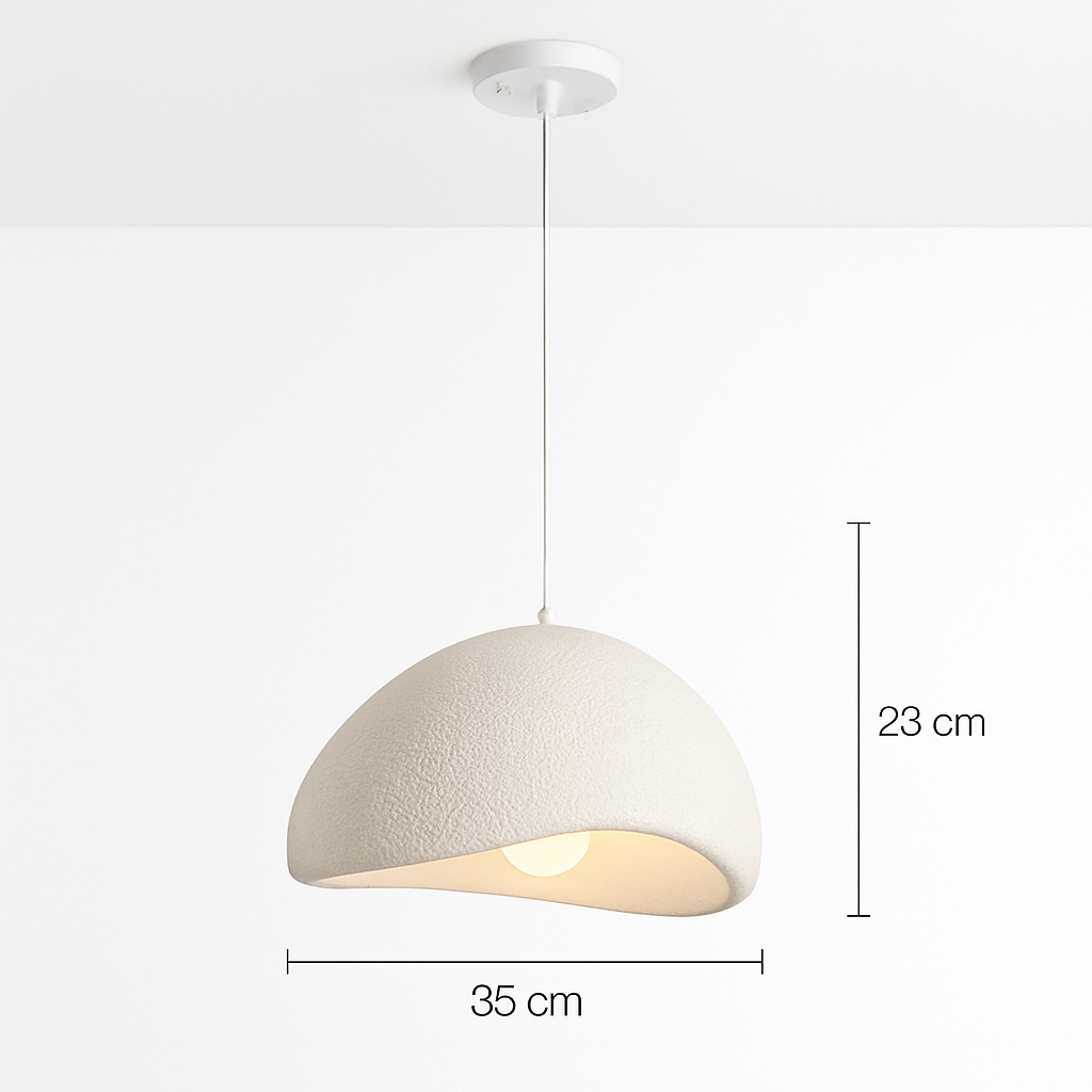 suspension à led wabi-sabi en résine créative pour décoration intérieure - vue 13 sur 23