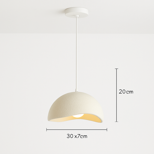 suspension à led wabi-sabi en résine créative pour décoration intérieure