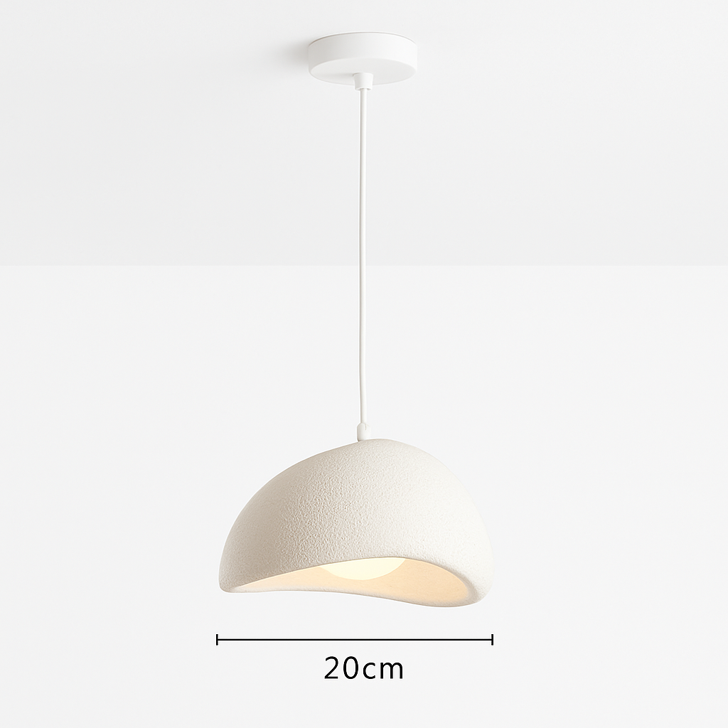 suspension à led wabi-sabi en résine créative pour décoration intérieure - vue 17 sur 23