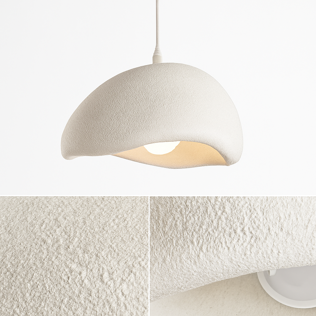suspension à led wabi-sabi en résine créative pour décoration intérieure - vue 4 sur 23