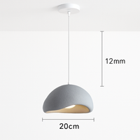 suspension à led wabi-sabi en résine créative pour décoration intérieure
