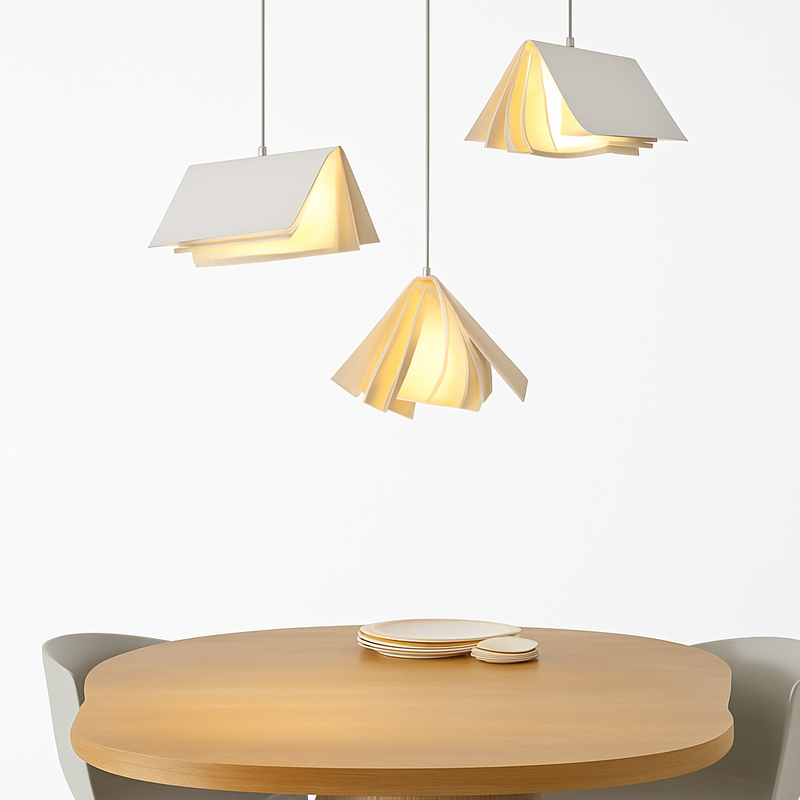 suspension lumières livre décoration moderne salle d'étude bibliothèque boutique décor enfants enfants décor