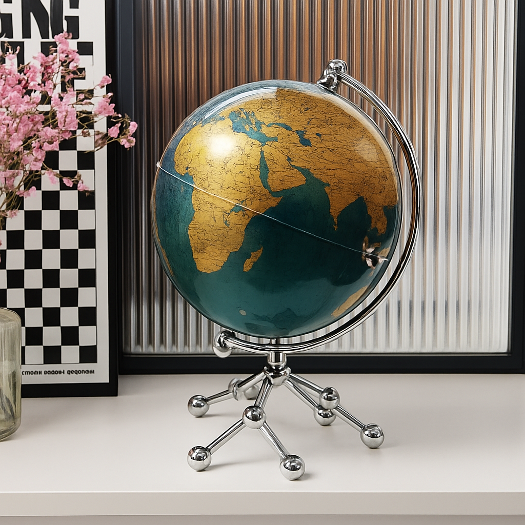suspension lumineuse globe 3d haut de gamme cadeau enseignant - vue 3 sur 13