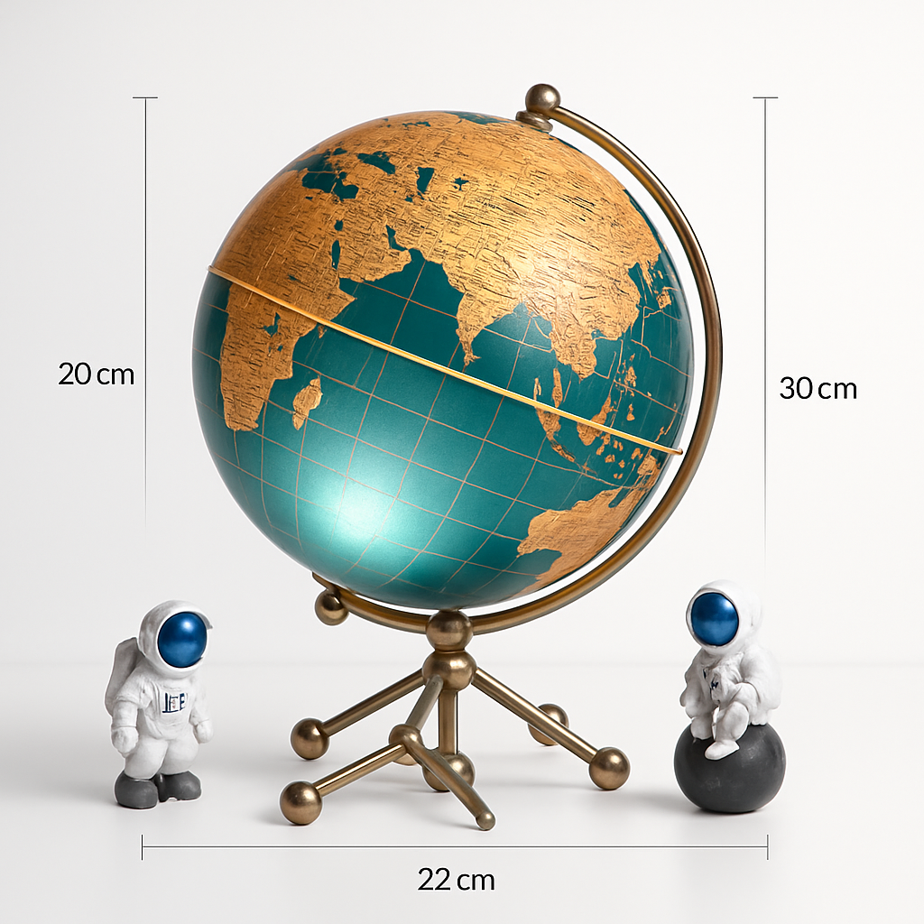 suspension lumineuse globe 3d haut de gamme cadeau enseignant - vue 7 sur 13