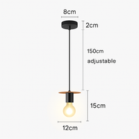suspension moderne en bois pour bar