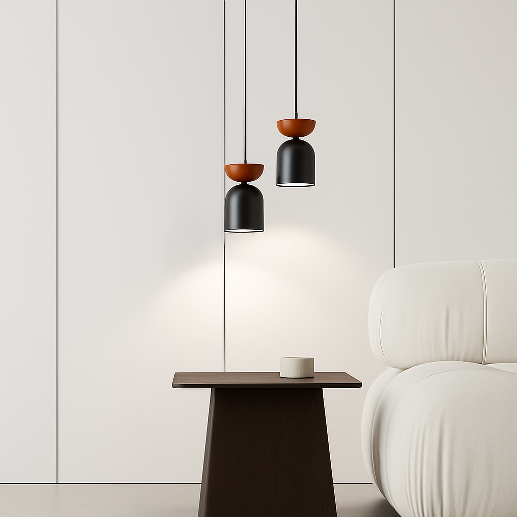 suspension moderne en cuivre pour décoration créative et personnalisée - vue 4 sur 7
