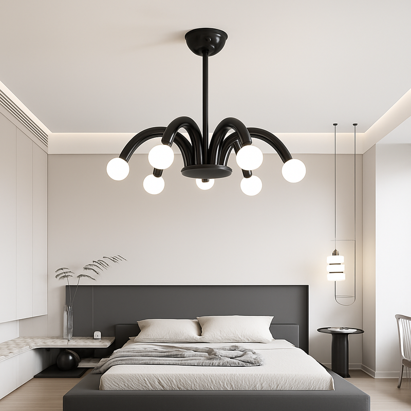 suspension moderne en métal style art déco