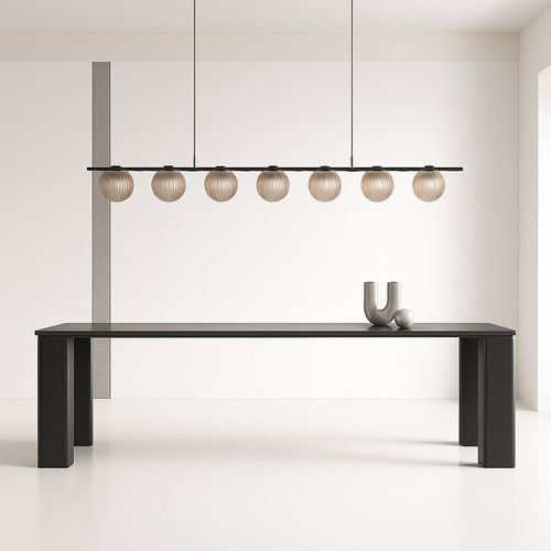 suspension moderne en verre pour décoration intérieure élégante